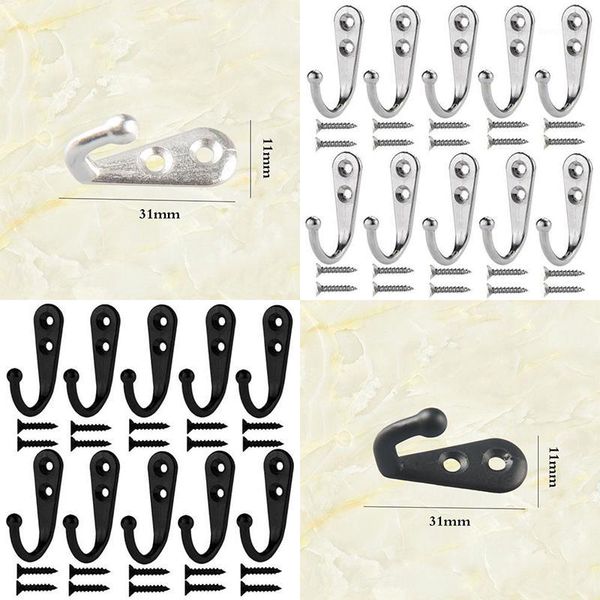 hooks & rails 10pcs 21*12*30 mm bedroom hangers metal coat screws zinc alloy laundry durable1
hooks & rails 10pcs 21*12*30 mm bedroom hangers metal coat screws zinc alloy laundry durable1