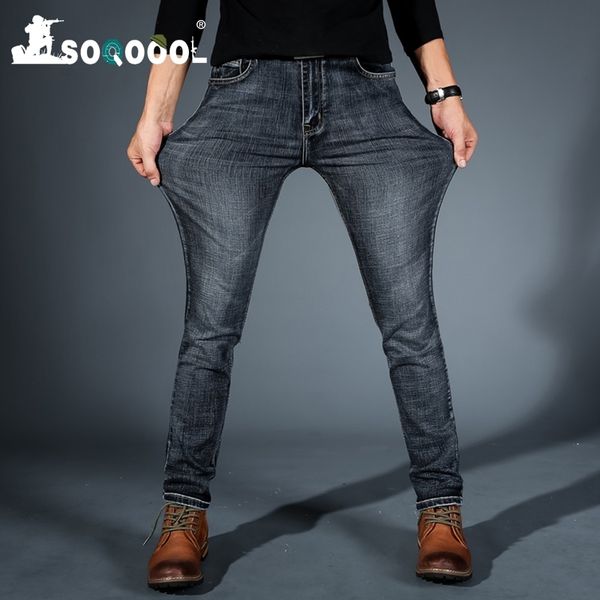 soqoool men midweigth stretch spandex denim slim fit jeans pants for business men's jean blue and black colors q0105, Black;white
soqoool men midweigth stretch spandex denim slim fit jeans pants for business men's jean blue and black colors q0105, Black;white