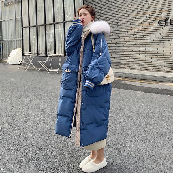 2021 new winter women's 90% white duck down long new with hood big leather neck single thick breasted cotton jacket 8y vnh4, Black
2021 new winter women's 90% white duck down long new with hood big leather neck single thick breasted cotton jacket 8y vnh4, Black