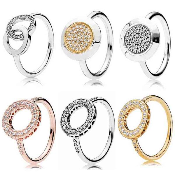 original pave two-tone signature circles hearts of halo with crystal ring fit 925 sterling silver europe diy jewelry 
original pave two-tone signature circles hearts of halo with crystal ring fit 925 sterling silver europe diy jewelry