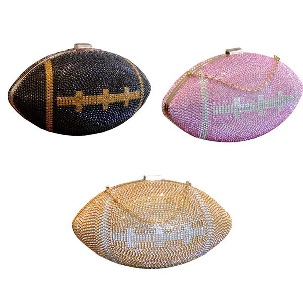 women rugby ellipse ball clutch purses lady evening rhinestone handbags female luxurious party dinner wedding prom shoulder bag
women rugby ellipse ball clutch purses lady evening rhinestone handbags female luxurious party dinner wedding prom shoulder bag