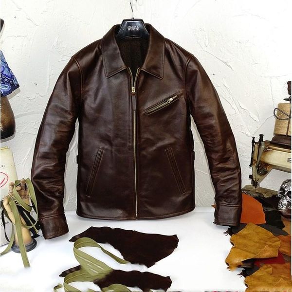 2020 retro brown men american style 1930s biker's leather jacket plus size xxxxl genuine cowhide autumn slim fit motorcycle coat, Black
2020 retro brown men american style 1930s biker's leather jacket plus size xxxxl genuine cowhide autumn slim fit motorcycle coat, Black