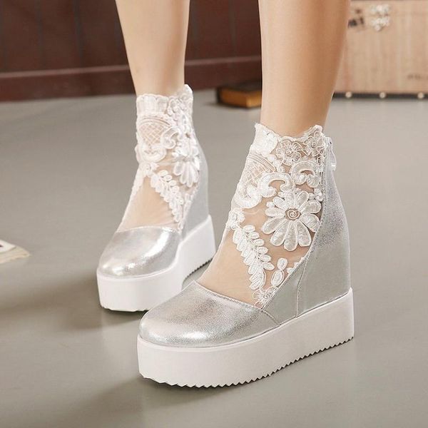 woman summer boots lace gauze platform shoes fashion casual shoes lady party wedding pumps dress sandals size 34-39, Black
woman summer boots lace gauze platform shoes fashion casual shoes lady party wedding pumps dress sandals size 34-39, Black