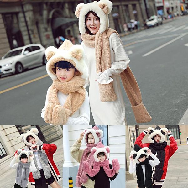 hats, scarves & gloves sets parent-child thickening plus velvet scarf hat multi-piece autumn winter warm and cold bib female cute children, Blue;gray
hats, scarves & gloves sets parent-child thickening plus velvet scarf hat multi-piece autumn winter warm and cold bib female cute children, Blue;gray