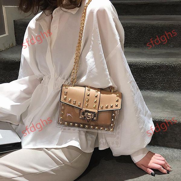 crossbody bag 2020 малая ясно женщина новой мода сумка цепи плеча сумка женская заклепки transparent площадь pu сумки
crossbody bag 2020 малая ясно женщина новой мода сумка цепи плеча сумка женская заклепки transparent площадь pu сумки