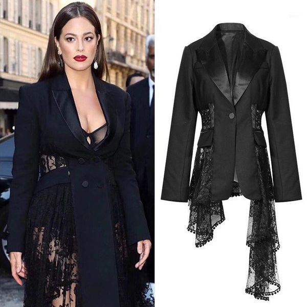 new american stars with quality temperament big lace waist thin chic small suit jacket female1, Black;brown
new american stars with quality temperament big lace waist thin chic small suit jacket female1, Black;brown