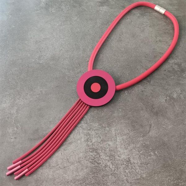 new red rubber necklace women tassel necklaces handmade simple jewelry clothes accessories party gift necklace wholesale, Golden;silver
new red rubber necklace women tassel necklaces handmade simple jewelry clothes accessories party gift necklace wholesale, Golden;silver