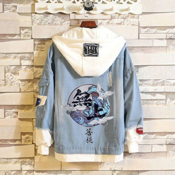 autumn hooded denim jacket men fashion fake two pieces streetwear bomber jacket japan hip hop hoodie man cowboy clothes males, Black
autumn hooded denim jacket men fashion fake two pieces streetwear bomber jacket japan hip hop hoodie man cowboy clothes males, Black