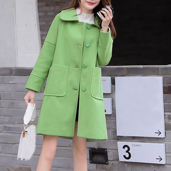 elegant jacket women autumn winter 2020 casual work solid vintage office long sleeve button woolen jacket coat chaqueta mujer, Black
elegant jacket women autumn winter 2020 casual work solid vintage office long sleeve button woolen jacket coat chaqueta mujer, Black