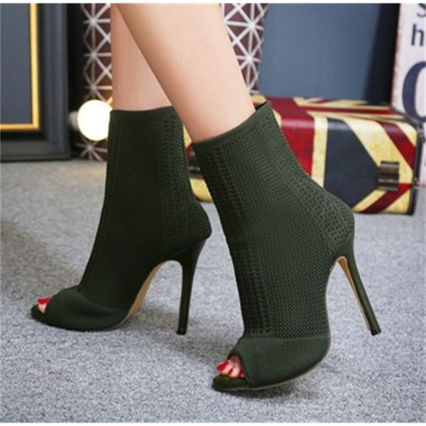 2021 new women spring fashion solid peep toe slip-on thin high heel open-toe knitted cutout pumps ladies casual plus size boots i9ya, Black
2021 new women spring fashion solid peep toe slip-on thin high heel open-toe knitted cutout pumps ladies casual plus size boots i9ya, Black