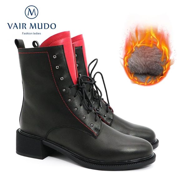 vair mudo ankle boots shoes women thick heels genuine leather sewing 2020 new brand low heel 4.5cm boots dx104, Black
vair mudo ankle boots shoes women thick heels genuine leather sewing 2020 new brand low heel 4.5cm boots dx104, Black