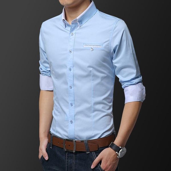 plus size men turndown collar shirt long sleeve solid cotton formal business shirt spring summer blue white business male, White;black
plus size men turndown collar shirt long sleeve solid cotton formal business shirt spring summer blue white business male, White;black