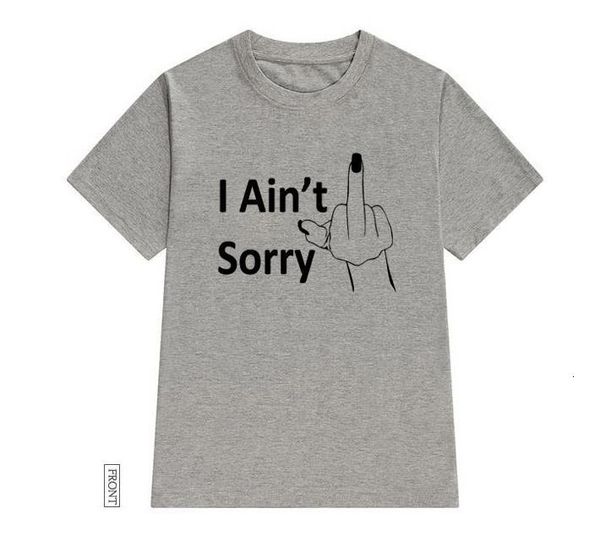 i ain't sorry print women tshirt cotton casual funny t shirt lady yong girl tee 5 colors drop ship s-681, White
i ain't sorry print women tshirt cotton casual funny t shirt lady yong girl tee 5 colors drop ship s-681, White