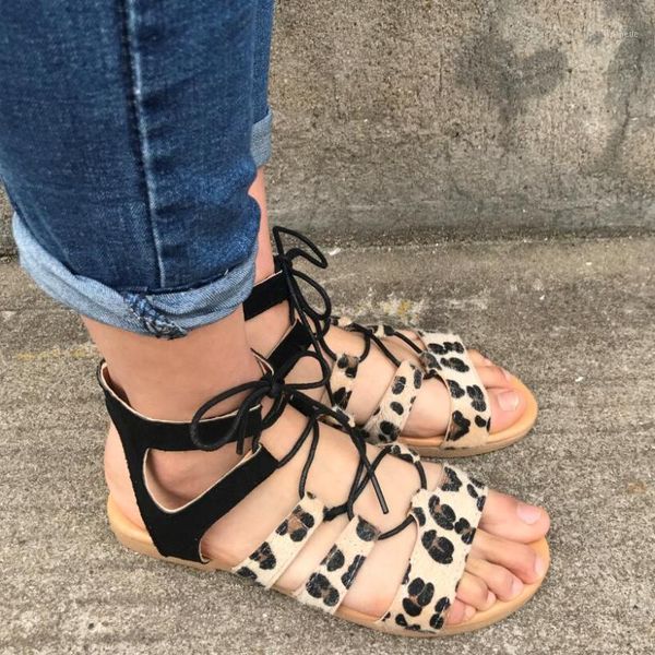 summer women sandals woman flats new leopard fashion lace-up open toe women's shoes zapatos de mujer large size 35-43 20211, Black
summer women sandals woman flats new leopard fashion lace-up open toe women's shoes zapatos de mujer large size 35-43 20211, Black