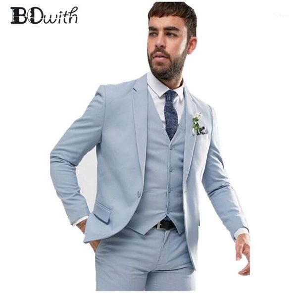 light blue wedding men suit notched collar slim fit 3 pieces jacket+pants+vest for wedding tuxedos formal suits custom made1, White;black
light blue wedding men suit notched collar slim fit 3 pieces jacket+pants+vest for wedding tuxedos formal suits custom made1, White;black