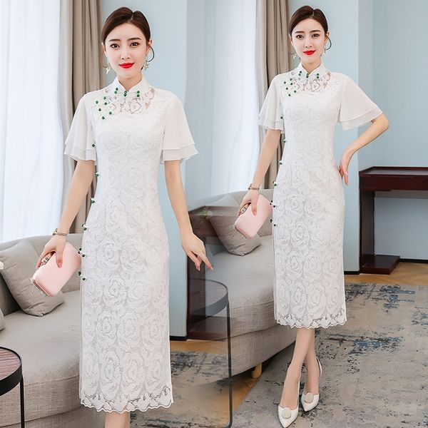 uw1i7 rf9516 lace elegant chinese cheongsam women's summer chinese pin bead lotus leaf sleeve rf9516 dress dresslace dresselegant youth, Black;gray
uw1i7 rf9516 lace elegant chinese cheongsam women's summer chinese pin bead lotus leaf sleeve rf9516 dress dresslace dresselegant youth, Black;gray