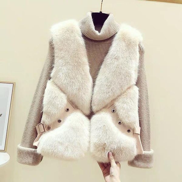 women's fur & faux women 2021 autumn winter jacket coat female thick warm outerwear fake vests fashion casual waistcoat c271, Black
women's fur & faux women 2021 autumn winter jacket coat female thick warm outerwear fake vests fashion casual waistcoat c271, Black