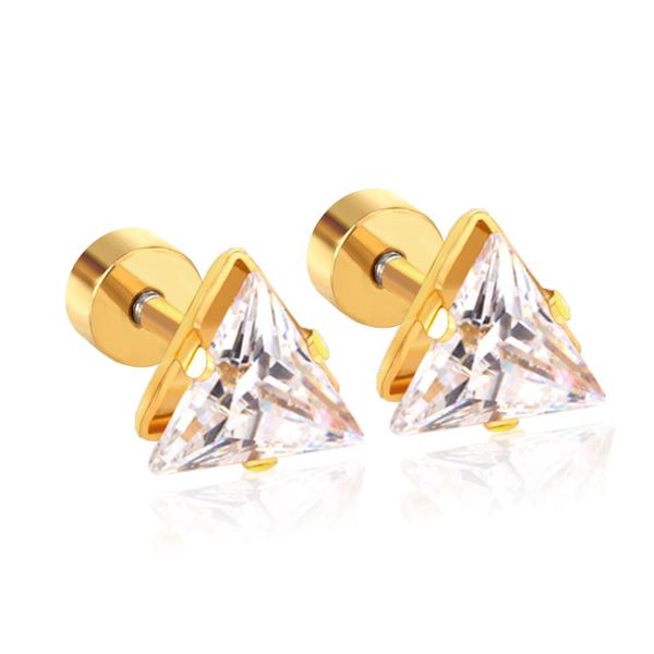 stud luxukisskids gold color stainless steel piercing earings triangle 2021 cz kids earrings for women jewelry pendientes brinco, Golden;silver
stud luxukisskids gold color stainless steel piercing earings triangle 2021 cz kids earrings for women jewelry pendientes brinco, Golden;silver