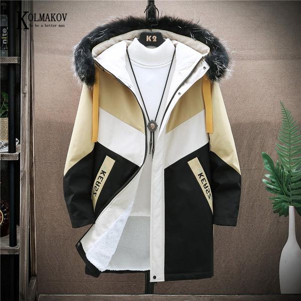 kolmakov men's fur collar windbreaker thickened with velvet hooded jacket printed overcoat casual long trench coat male -4xl, Tan;black
kolmakov men's fur collar windbreaker thickened with velvet hooded jacket printed overcoat casual long trench coat male -4xl, Tan;black