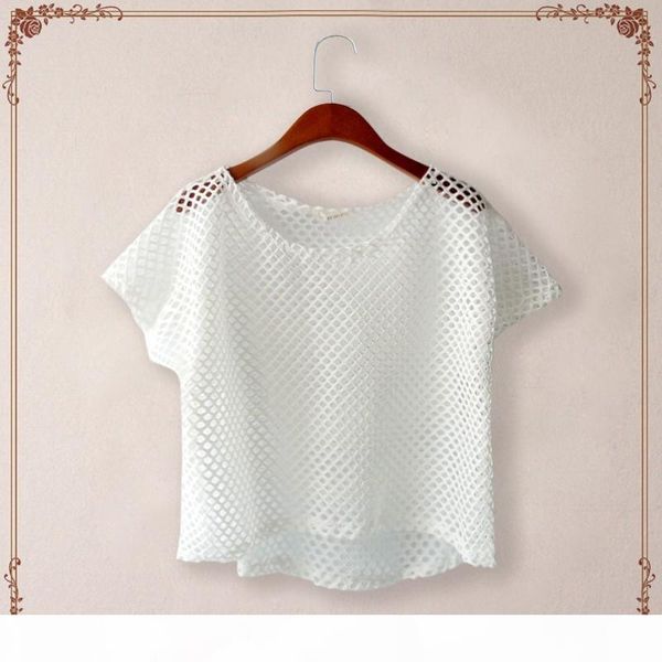 korean see-through net loose t-shirt woman new 2020 summer mesh t shirt camisetas feminino crop top, White
korean see-through net loose t-shirt woman new 2020 summer mesh t shirt camisetas feminino crop top, White