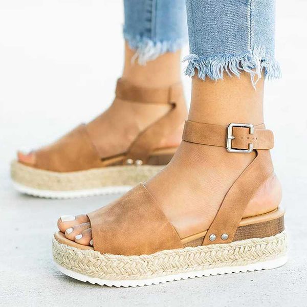 women sandals soft leather wedges shoes women espadrilles platform sandals female 4cm high heels summer chaussures femme1, Black
women sandals soft leather wedges shoes women espadrilles platform sandals female 4cm high heels summer chaussures femme1, Black