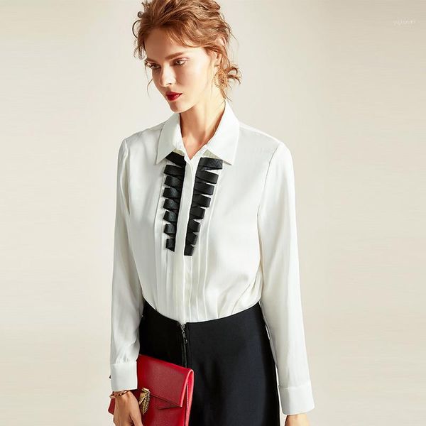 2020 new natural silk white blouse women office lady appliques turn-down collar women long sleeve shirts 1
2020 new natural silk white blouse women office lady appliques turn-down collar women long sleeve shirts 1