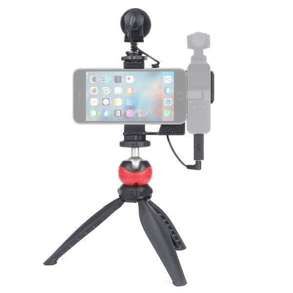 handheld phone bracket fixed stand mobile holder clamp microphone adapter kit large wide angle lens for dji osmo pocket
handheld phone bracket fixed stand mobile holder clamp microphone adapter kit large wide angle lens for dji osmo pocket