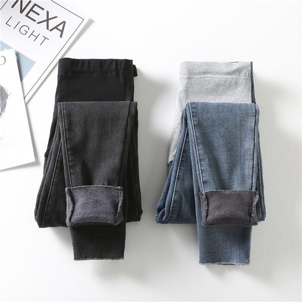 maternity bottoms 2021 winter pregnant women jeans thick warm fleece abdomen trousers high waist denim slim hips pencil pants, White
maternity bottoms 2021 winter pregnant women jeans thick warm fleece abdomen trousers high waist denim slim hips pencil pants, White