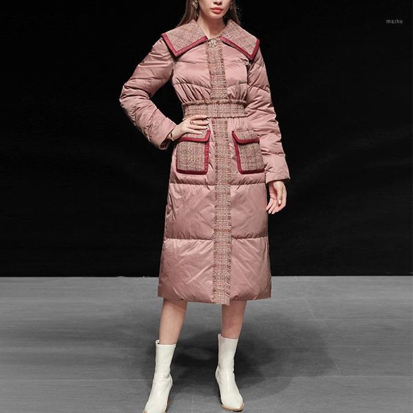 thick winter jacket fashion tweed stitching down coat women lapel warm outerwear quality white duck down jackets female parka1, Black
thick winter jacket fashion tweed stitching down coat women lapel warm outerwear quality white duck down jackets female parka1, Black
