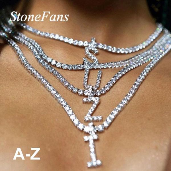 pendant necklaces stonefans a-z wholesale letter charm necklace rhinestone choker for women 26pcs alphabet custom chain jewelry, Silver
pendant necklaces stonefans a-z wholesale letter charm necklace rhinestone choker for women 26pcs alphabet custom chain jewelry, Silver