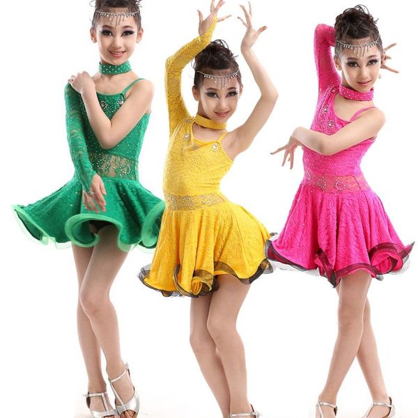 stage wear kids sequined ballroom competition dancing dress latin dance girls costumes waltz flamenco outfits, Black;red
stage wear kids sequined ballroom competition dancing dress latin dance girls costumes waltz flamenco outfits, Black;red