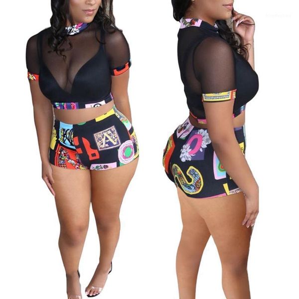 2020 women clubwear fluorescence fitness mesh fishnet crop two pieces sets and high waist bodycon shorts suits1, White
2020 women clubwear fluorescence fitness mesh fishnet crop two pieces sets and high waist bodycon shorts suits1, White