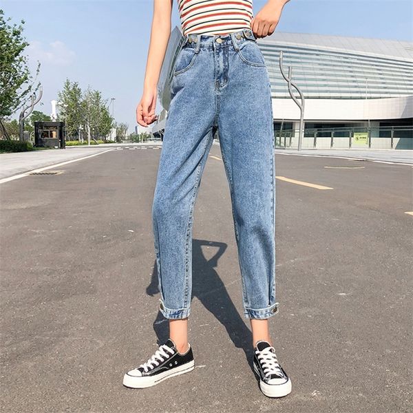 large size girl loose fashion high waist button jeans autumn casual ladies beam harem pants jeans 5xl for women 201225, Blue
large size girl loose fashion high waist button jeans autumn casual ladies beam harem pants jeans 5xl for women 201225, Blue