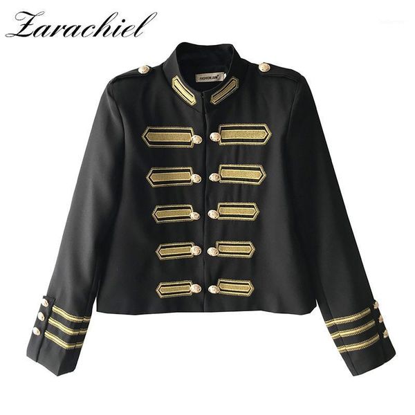 vintage golden thread embroidery runway short jacket coat women long sleeve single-breasted stand collar streetwear cardigan, Black;brown
vintage golden thread embroidery runway short jacket coat women long sleeve single-breasted stand collar streetwear cardigan, Black;brown