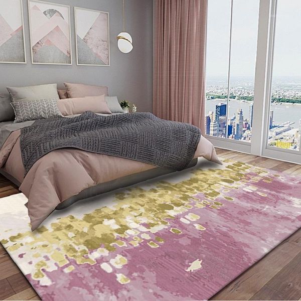 fashion nordic style abstract oil painting carpet pink gold bedroom door mat living room plush rug non-slip floor mat1
fashion nordic style abstract oil painting carpet pink gold bedroom door mat living room plush rug non-slip floor mat1