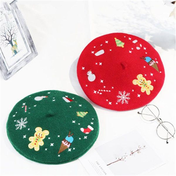 2020 new winter christmas beret women hand-made embroidery holiday christmas hats lovely autumn painter beanie hat selling, Blue;gray
2020 new winter christmas beret women hand-made embroidery holiday christmas hats lovely autumn painter beanie hat selling, Blue;gray