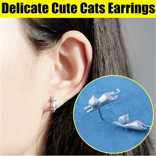 stud 1pair fashion delicate tiny cute cats earrings chic silver plated kitty, Golden;silver
stud 1pair fashion delicate tiny cute cats earrings chic silver plated kitty, Golden;silver
