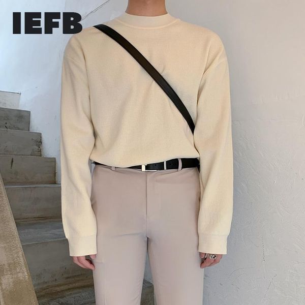 iefb autumn winter half high collar sweater men's loose korean solid color knitting bottoming kintwear clothes for male 9y4500, White;black
iefb autumn winter half high collar sweater men's loose korean solid color knitting bottoming kintwear clothes for male 9y4500, White;black