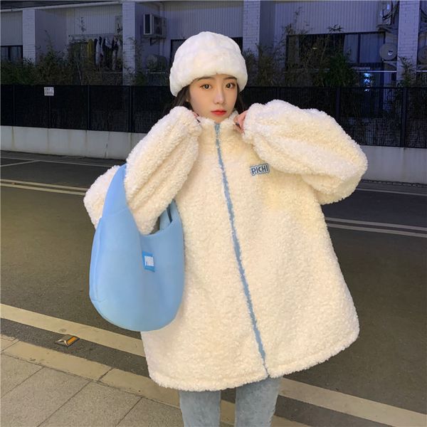 2021 winter velvet student tides in little joker man imitation lamb woman's stuffed jacket 28m4, Black;brown
2021 winter velvet student tides in little joker man imitation lamb woman's stuffed jacket 28m4, Black;brown
