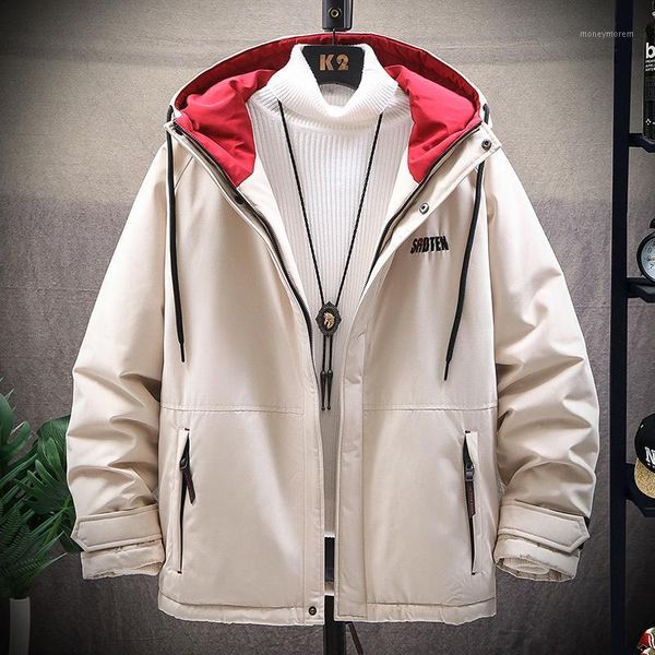 2020 youth casual letter printing warm cotton jacket winter men's new hooded drawstring cotton coat1, Black
2020 youth casual letter printing warm cotton jacket winter men's new hooded drawstring cotton coat1, Black