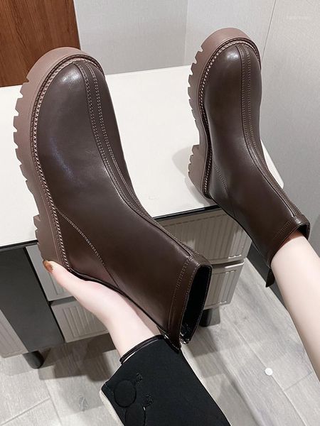 brand women's shoes back zip boots flat platform boots-women zipper winter footwear round toe fashion 2020 med ankle1, Black
brand women's shoes back zip boots flat platform boots-women zipper winter footwear round toe fashion 2020 med ankle1, Black
