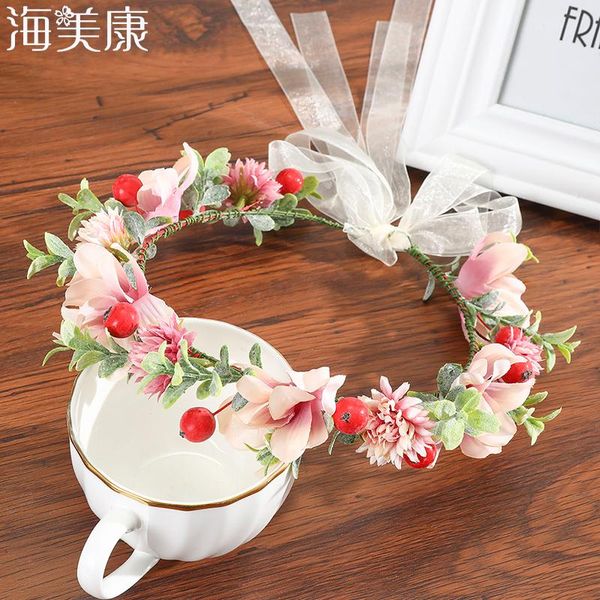 haimeikang exquisite fabric wildflower berries crown travel ps headdress bridal hair accessories adjustable flower garland
haimeikang exquisite fabric wildflower berries crown travel ps headdress bridal hair accessories adjustable flower garland