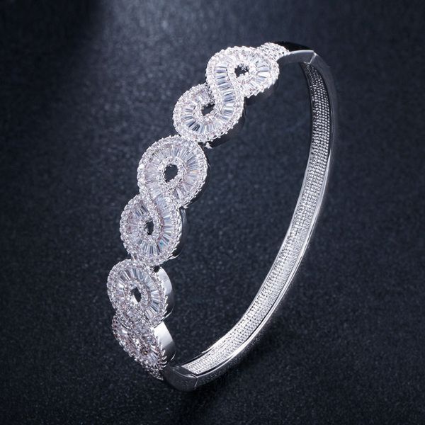 deelan luxury crystal zircon bracelet rose gold wedding party bridal bangle fashion women girls infinity charm bracelets jewelry, Black
deelan luxury crystal zircon bracelet rose gold wedding party bridal bangle fashion women girls infinity charm bracelets jewelry, Black