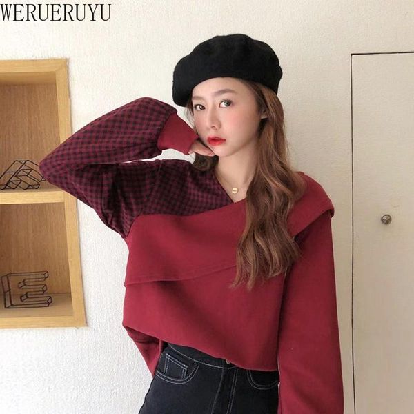 women's hoodies & sweatshirts werueruyu long-sleeved fake two-piece sweatershirt 2021 autumn korean version plus velvet thickening ins, Black
women's hoodies & sweatshirts werueruyu long-sleeved fake two-piece sweatershirt 2021 autumn korean version plus velvet thickening ins, Black
