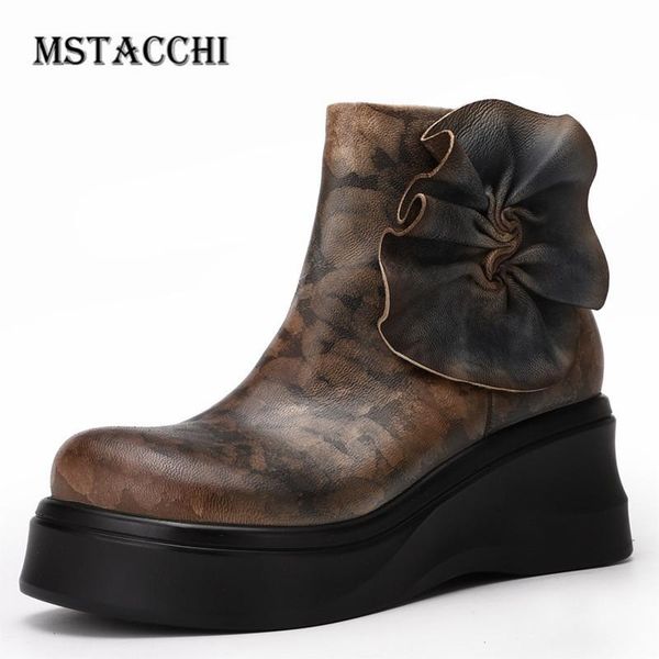 mstacchi pleated flower rubbing color platform women boots do old wedges western bottes antiquity round toe zipper ankle boots, Black
mstacchi pleated flower rubbing color platform women boots do old wedges western bottes antiquity round toe zipper ankle boots, Black