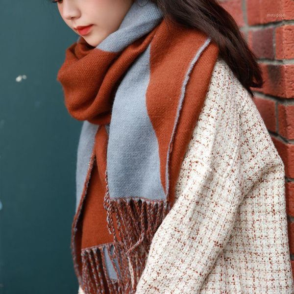 scarves 2021 fashion cashmere women scarf double-sides winter warm shawl and wrap bandana female foulard long thick blanket1, Blue;gray
scarves 2021 fashion cashmere women scarf double-sides winter warm shawl and wrap bandana female foulard long thick blanket1, Blue;gray