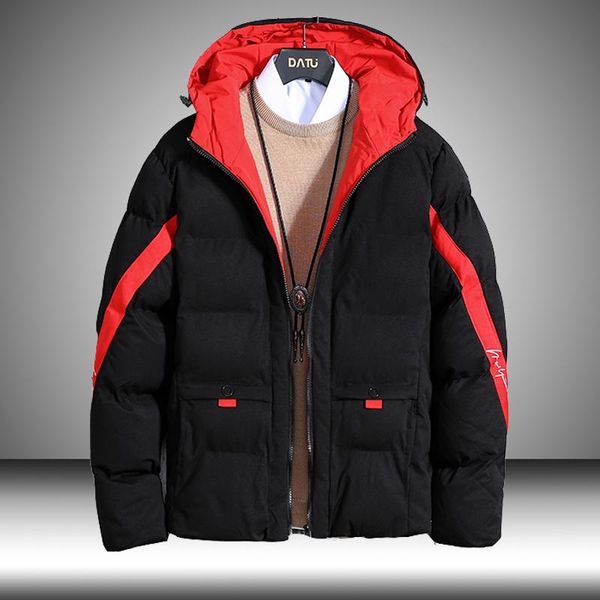 men's down & parkas 2021 winter mens cotton jacket hooded parka coat fashion all match street trend clothing casual overcoat, Black
men's down & parkas 2021 winter mens cotton jacket hooded parka coat fashion all match street trend clothing casual overcoat, Black
