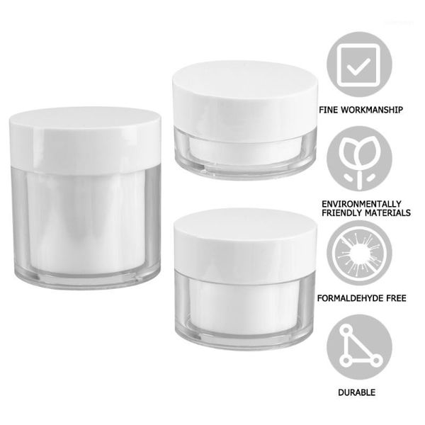 3pcs plastic cream jar cosmetics container jar wild-mouth bottle cream storage container for home travel shop (20g white box whi1
3pcs plastic cream jar cosmetics container jar wild-mouth bottle cream storage container for home travel shop (20g white box whi1