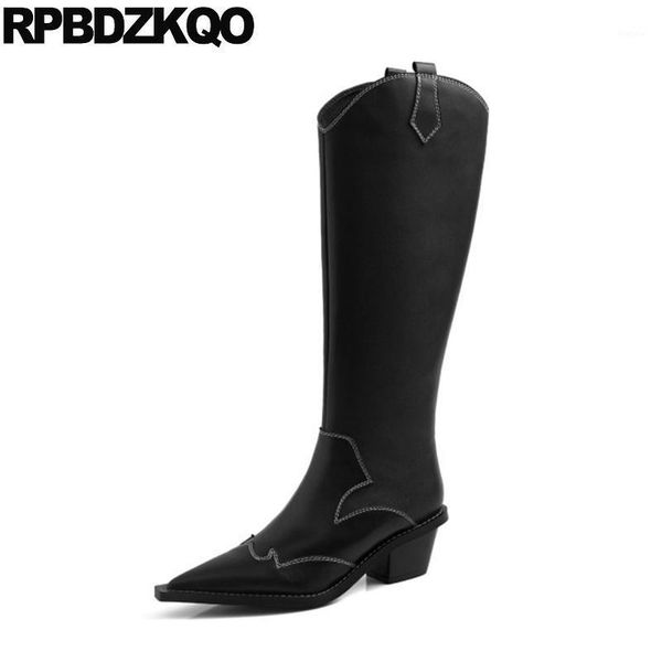 tall genuine leather fall black women pointed toe fashion shoes western boots cowboy chunky cowgirl real block knee high long1
tall genuine leather fall black women pointed toe fashion shoes western boots cowboy chunky cowgirl real block knee high long1