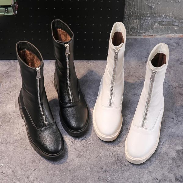 boots 2021 winter women shoes mid-calf pu leather zipper black white wastern square heel thick sole platform
boots 2021 winter women shoes mid-calf pu leather zipper black white wastern square heel thick sole platform